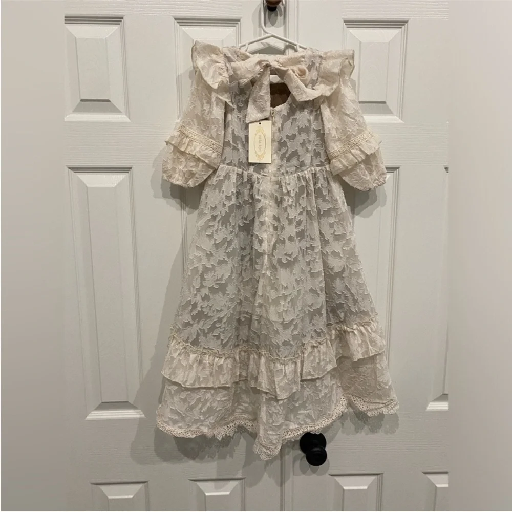 Joyfolie Ivory Lace Formal Dress - Picture 4 of 6